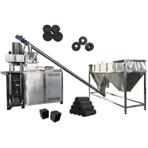 Hydraulic Palm Kernel Shell Charcoal Forming Machine Arab Hookah Charcoal Tablet Making Machine EPC thumbnail-1