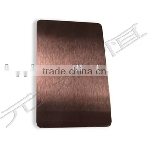 High Quality Red Copper Hairline Stainless Steel Sheet thumbnail-1