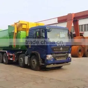 Sinotruk Carriage Removable Garbage Truck for Sale Euro 5 (nature Gas) With Spare Prets thumbnail-1