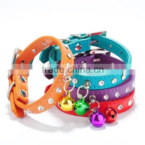 Cat Dog Chain Pet Supplies Single Diamond Bells Pet Collar thumbnail-2