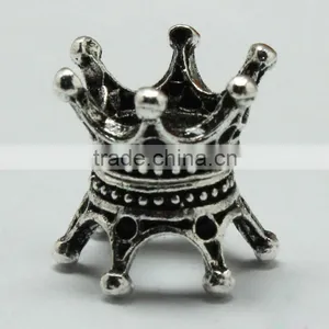 Lead Free Nickle Free Pdora Crown Shape Zinc Alloy Beads for Bracelets and Necklaces thumbnail-4