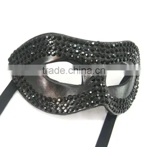 Custume Carnival Accessories HT-HF019 Plastic Half Face Party Eye Mask and Custom Eye Mask thumbnail-2