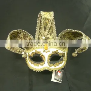 Wholesale Venetian Metal Mask For Sell Black Stylish Metal Laser Cut Masquerade Masks With Rhinestone thumbnail-4