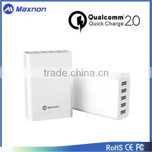 UL Certified 40w 5v 8a 5port Quick Charging USB Travel Charger for Smartphone With QC 2.0 Technology thumbnail-4