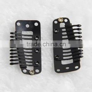 Hair Accessories U-shape Metal Clip For Hair Extension T-type Clips For Clip Hair Extension 6-10Teeth Metal Clips Hair Extension thumbnail-2