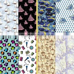 New Printed Design Fabric for Girls' Swimwear and Underwear thumbnail-1