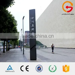 Hotel Outdoor Decoration Standing Two-side Ground Lighting Pylon Signs thumbnail-6