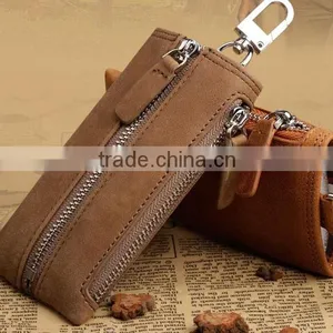 China Factory Zipper Key Holder Leather Wallet for Multiple Keys thumbnail-3