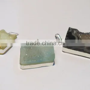 Druzy Raw Stone Pendant thumbnail-2