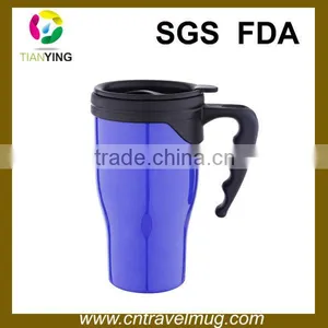 16oz Fashion Plastic Thermal Travel Coffee Mug thumbnail-1
