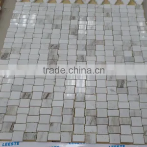 Brick Design Marble Mosaic Tiles (Pure White Marble) thumbnail-4