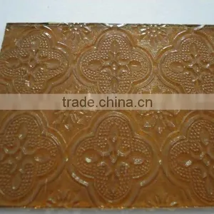 Clear Bronze Acid Etched Frosted Patterned Glass thumbnail-4