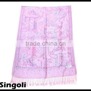 Pink Lady Wool Scarf thumbnail-1