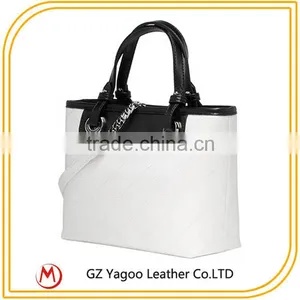 2016 Hit Color Latest Leather Tote Handbag Bag With Long Strap thumbnail-5