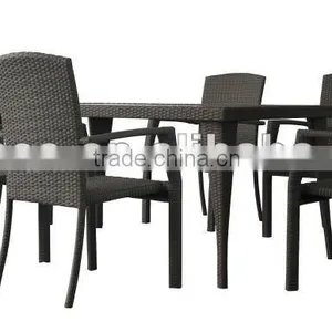 Granco KAL031 Modern Garden Rattan Dining Set thumbnail-1
