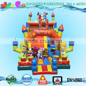 Giant Inflatable Dry Slide n Cartoon Mouse Playland for Sale thumbnail-2