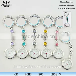 Fashional Metal Nurse Watch Lapel Pocket Quartz Movement Nurse Watches thumbnail-1
