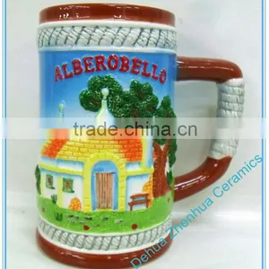 Italy Alberobello Ceramic Handpainting Souvenir Beer Mug thumbnail-1