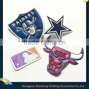 3d Silicone Patches,silicone Rubber Patch, Garment Pvc Badge, thumbnail-1