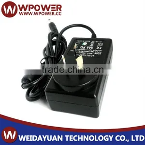 AC/DC 9V 2A Power Adapter 18W Wall Mount Right Angle Connector 5.5X2.5mm/5.5X2.1mm With CE FCC SAA C-tick RoHS Certificates thumbnail-1