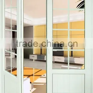 Energy Saving Double Glass Plastic/Vinyl Profile Casement Doors With Grilles thumbnail-4