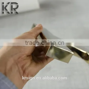 Stainless Steel Metal Signage Ued in Shopfront Door Number Commercial Advertising Logo thumbnail-5