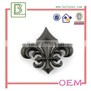 Gun Nickel Finish Custom Metal Garment Tag thumbnail-1