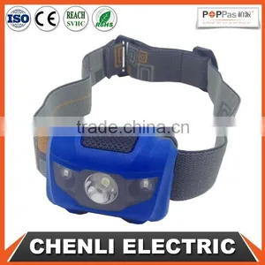 Poppas T16 2+1 Red Smd Led 3AAA Battery Operated Waterproof Outdoor Camping Running Walking Flashlight Headlamp thumbnail-1