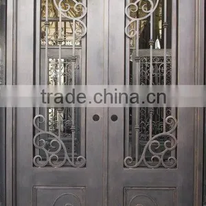 Wrought Iron Double Door thumbnail-1