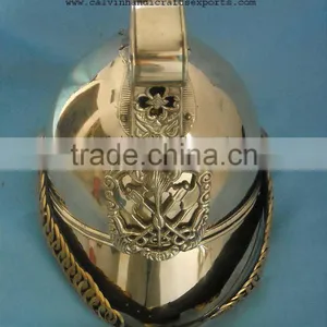 Solid Brass Firecheif /brigade-helmet/fireman Helmet/Austrian Helmet thumbnail-1