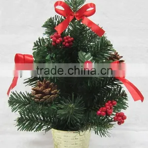 30cm Small Mini Pvc Decorative Christmas Tree thumbnail-2