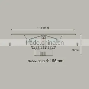 Aluminum Alloy Lamp Body Material ETL ES Listed Led Downlight thumbnail-3