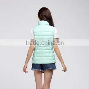 2015 Apple Green Warm Down Sports Sleeveless Winter Vest thumbnail-4