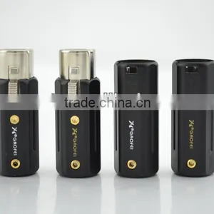 GaoFei GF-RHO01 XLR Red Copper Rhodium Plated Hi-End XLR Plug thumbnail-1