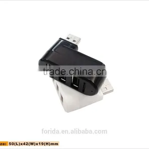 180 Degree Turnable Mini COMBO Usb Hub 2.0 Card Reader thumbnail-4