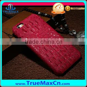 Excellent Crocodile Grain Leather Case For Iphone6 4.7 Mobile Phone Case in Stock ,Cow Leather Case for IPhone6 6+ thumbnail-5