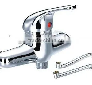 Single Lever Mural Sink Mixer thumbnail-1