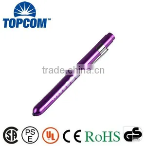 Doctor Nurse Aluminum Medical LED Flashlight Pen With Clip thumbnail-1