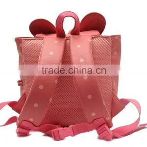 Korea Brand PU Material Little Rabbit Pattern Anti-lost Children Backpack Bag thumbnail-4