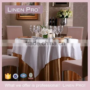 LinenPro Cocktail Table Cloth With Fringe, Beer Pong Table Cloth thumbnail-2