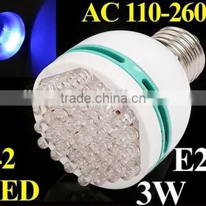 3W Energy Saving E27 LED Lamp 42 Pcs LED Bulb Light With Blue/green/yellow Light Color Choice Led Lighting thumbnail-3