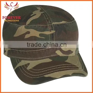 Washed Cottom Camouflage Millitary Baseball Cap With Cotton Sweatband thumbnail-3