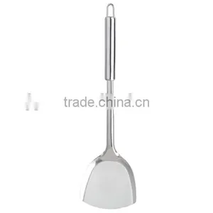 Stainless Steel Kitchen Utensil Long Handle Slotted Pancake Silicon Spatula Shovel thumbnail-2