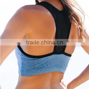 Sexy Women Yoga Fitness Stretch Workout Tank Top Seamless Padded Sports Bra thumbnail-3