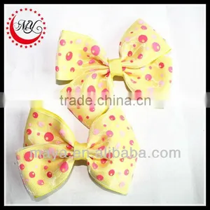Beautiful Novelty Yellow Glitter Hair Bows(approved by BV) thumbnail-1