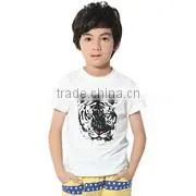 Boys Short Sleeve White Color Printed T-shirt thumbnail-1