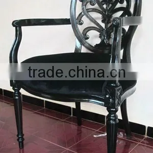 Antique Reproduction French Furniture - Spider Dining Arm Chairs - Mahogany Furniture Indonesia thumbnail-1