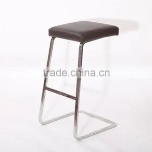 304 Stainless Steel Full Genuine Leather Van Der Rohe Chair Bar Stool Footrest Covers thumbnail-2
