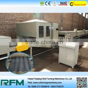 Colors Stone-coated Metal Roofing Tile Forming Machine thumbnail-3