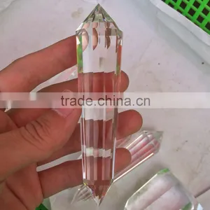 Natural Clear Quartz Crystal Polyhedral Pillar With 13 Facets thumbnail-1